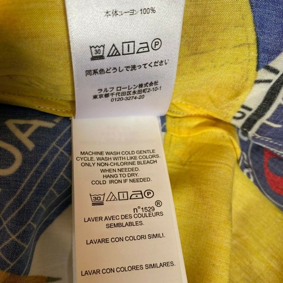 Polo Ralph Lauren Oceans Challenge Ships Log Yacht Club Slim Fit Shirt S, M - Picture 8 of 10